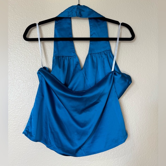 Superdown Amerie Pleated Halter Top Sz S NWT - Picture 4 of 7